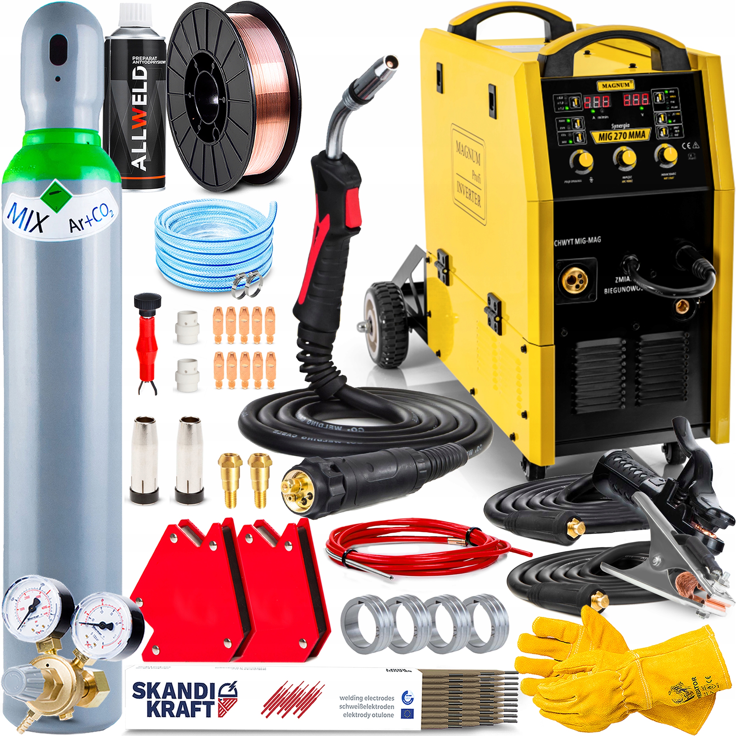 Invertorová Svářečka Invertorová Magnum Mig 270 Synergie Alu 400V 270A 4R Igbt