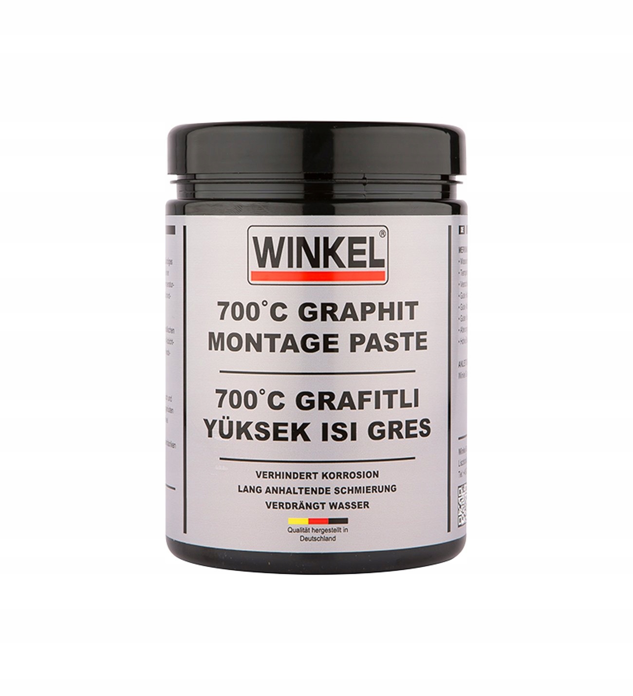 Grafitová montážna pasta 1 kg Mazivo odolné voči vysokým teplotám 700 °C