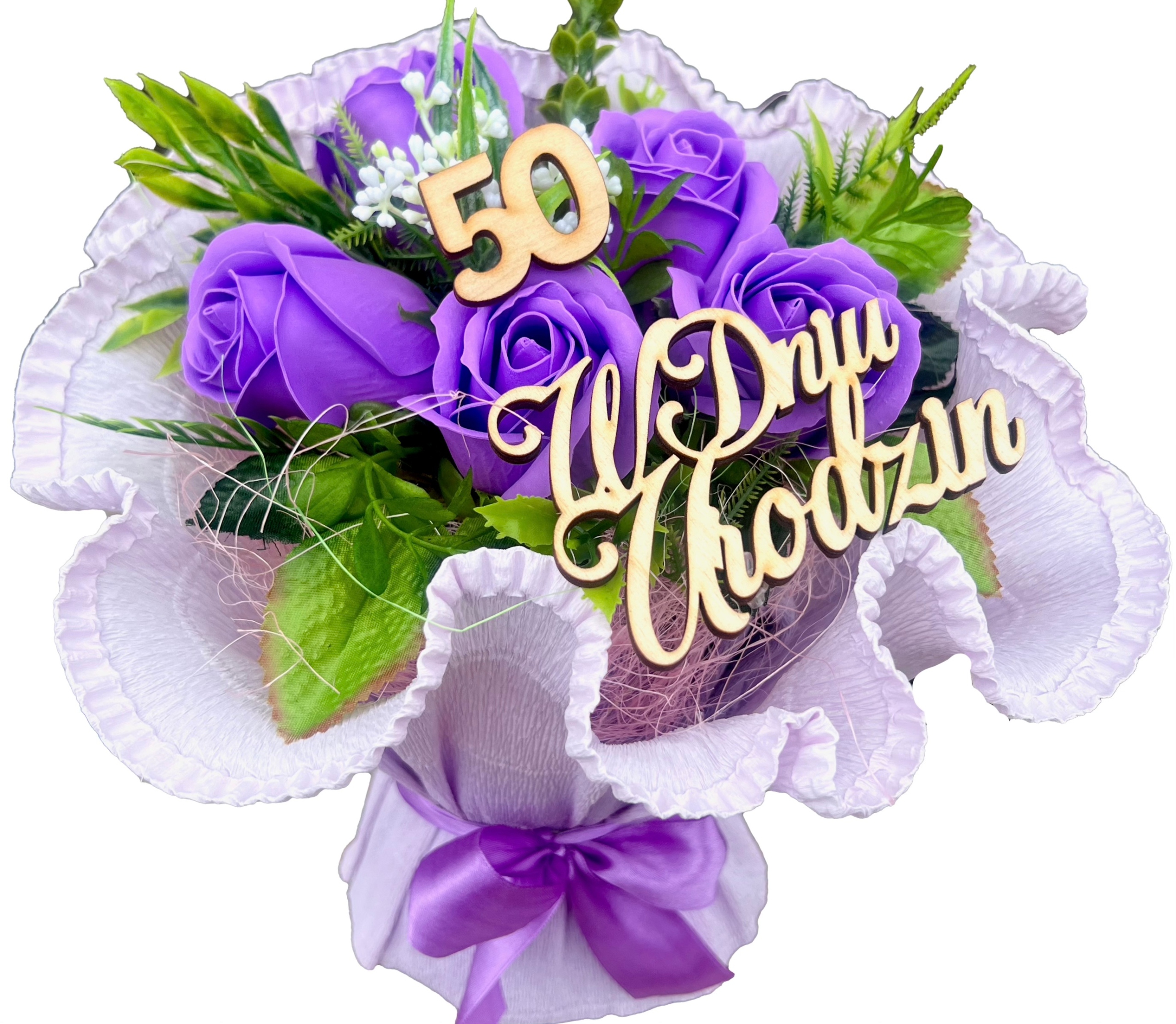 Bukiet z Ręcznika Kwiaty Mydlane Róże Mydlane na 18 40 50 Urodziny