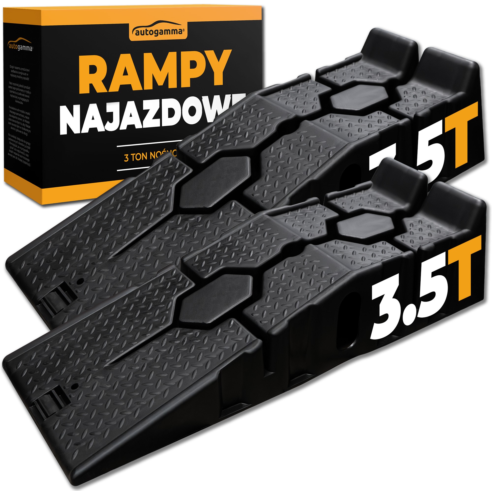 Najazd Samochodowy Rampa Najazdowa Warsztatowa 3,5 tony Wysokość 21cm 2szt