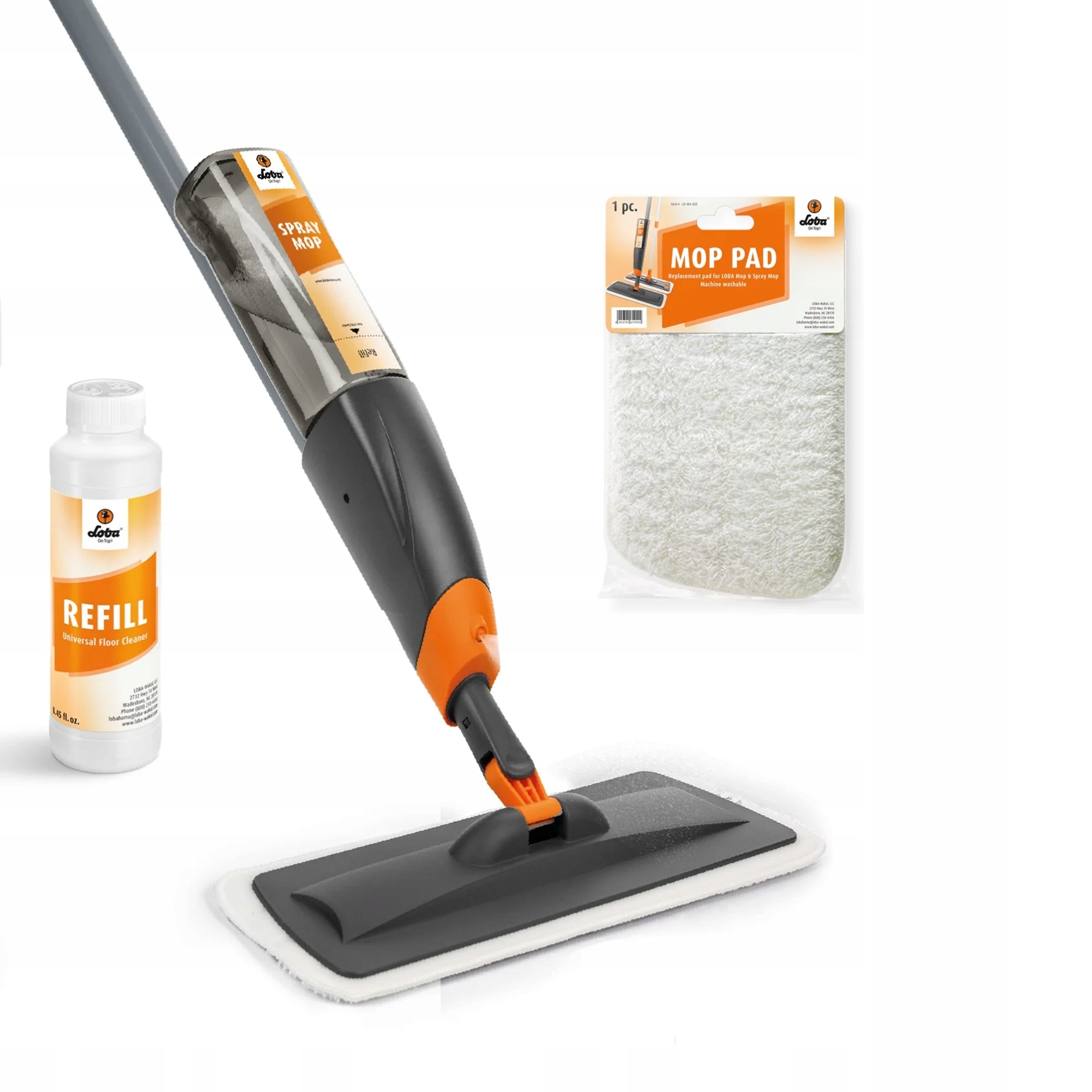 Loba Spray Mop Set s rozprašovačem pro dřevěné podlahy, panely a dlaždice