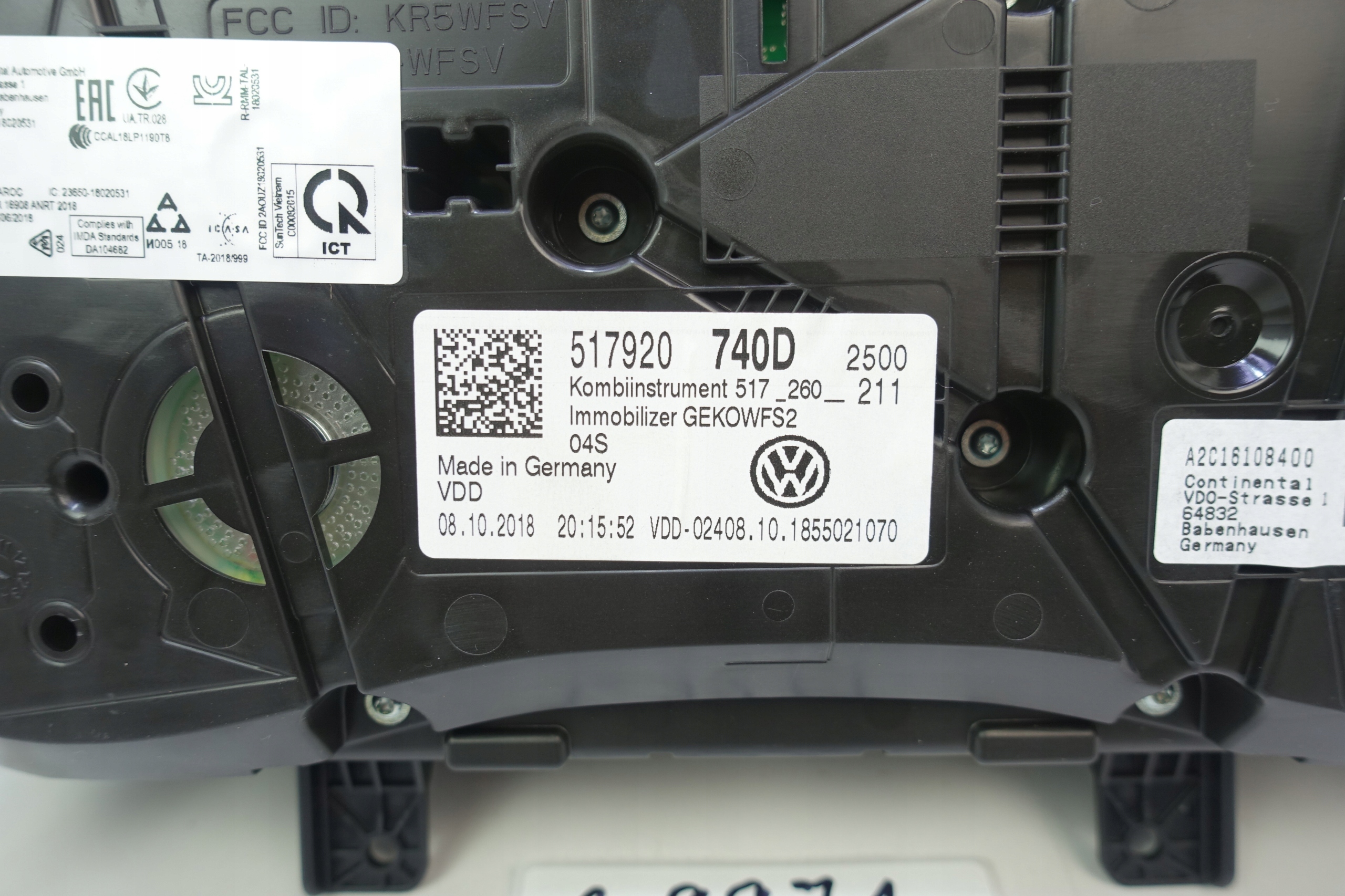 dials dials VW SPORTSVAN 517 25510KM 517920740D