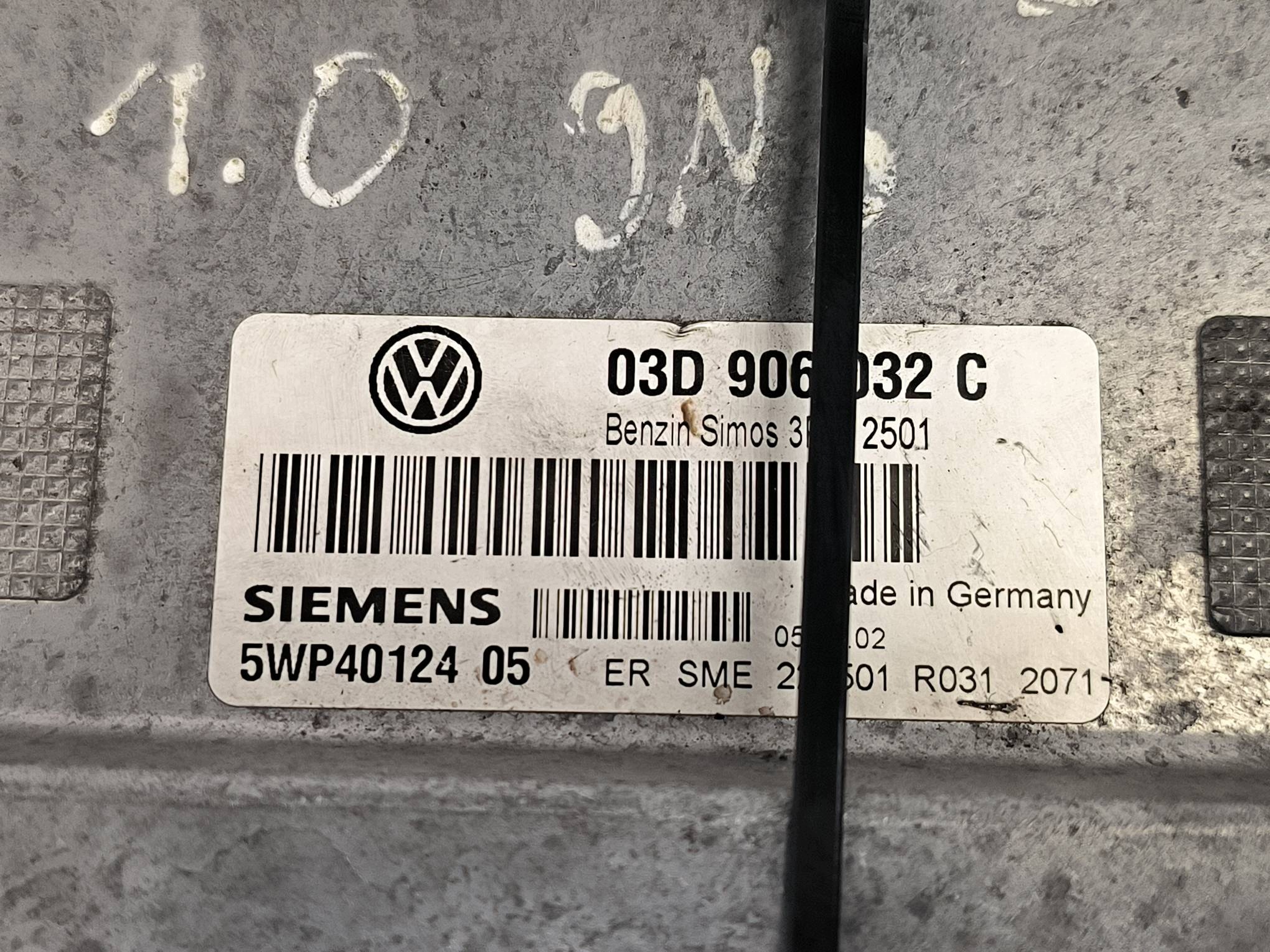 computer motore ECU 03D906032C VOLKSWAGEN POLO IV 9N
