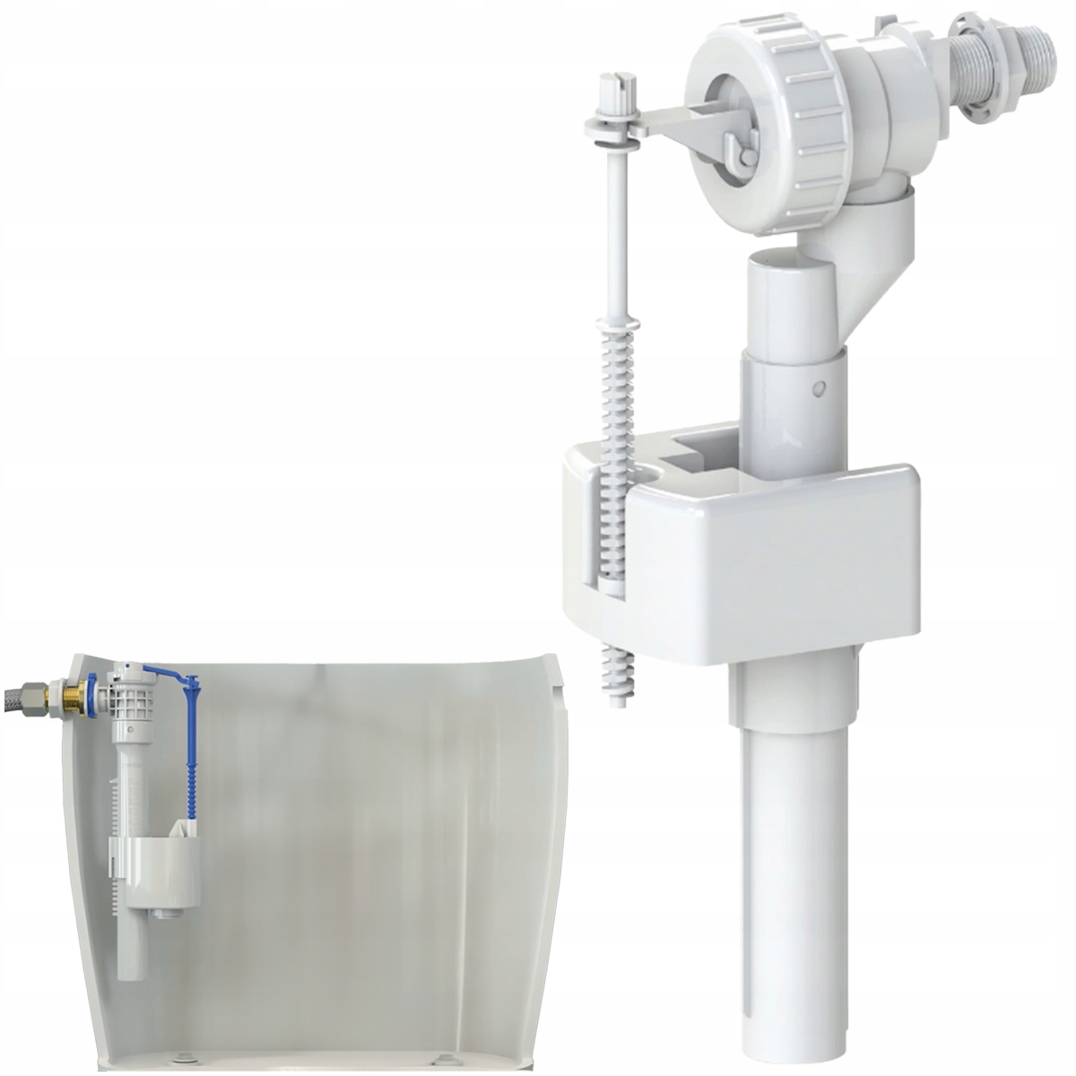 Zawór Napełniający Spłuczki 3/8 Boczny do WC UNIWERSALNY + Instrukcja foto