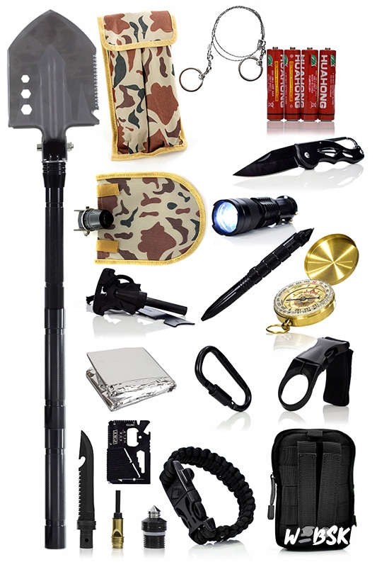 PREZENT NA DZIEŃ OJCA ZESTAW MILITARNY WOJSKOWY SAPERKA WIELOFUNKCYJNA ETUI Rodzaj składane