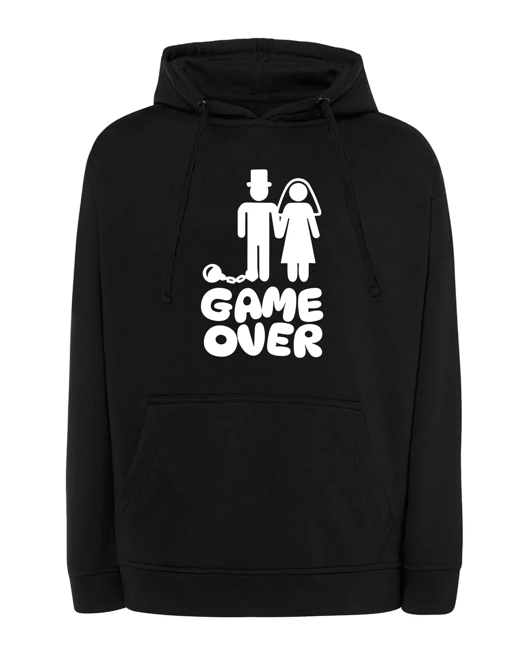 Mikina s kapucí Vtipná Svatba Konec svobody Černá L