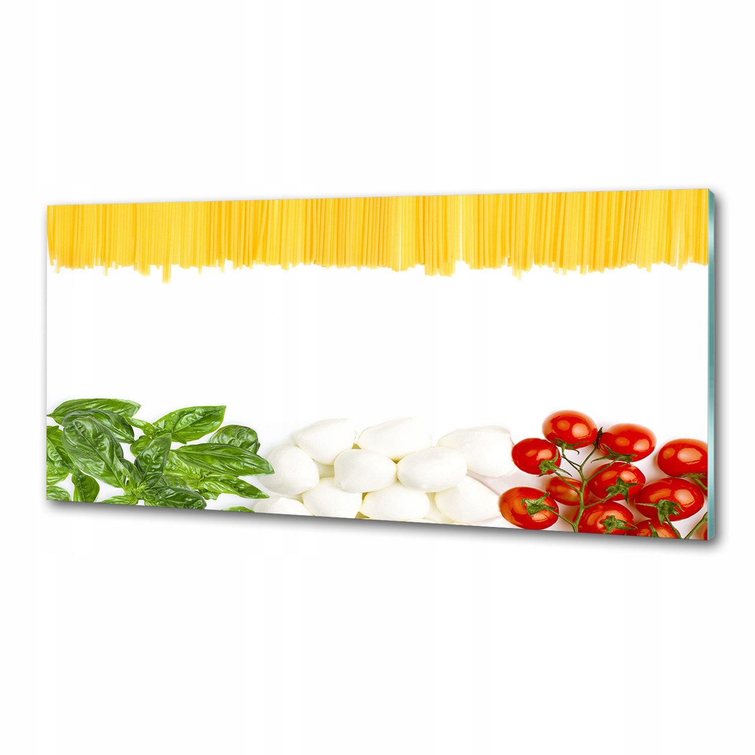 Panel dekor sklo Talianska vlajka 125x50 cm Lepidlo