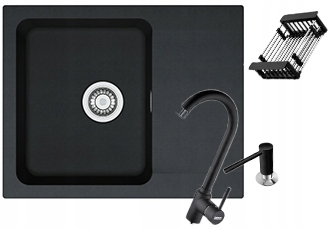 Dřez dřez Franke Oid 611-62 sada baterií dávkovač sifon odkapávač