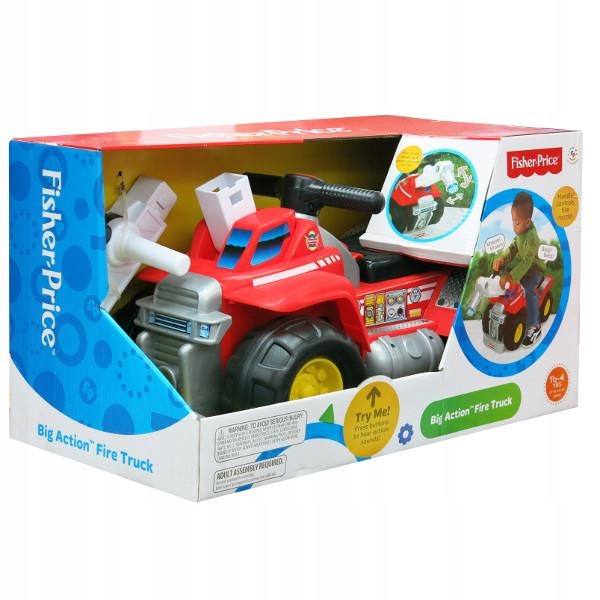 Fisher Price 1038276 Jezdzik strazaka Big Action