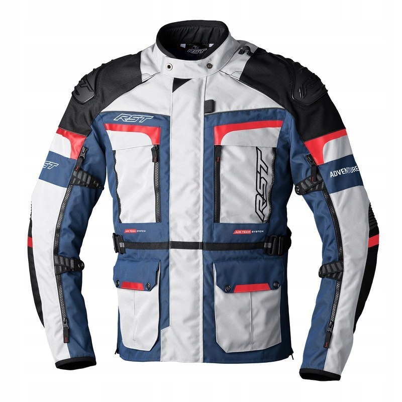 KURTKA TEKSTYLNA RST ADVENTURE-X SILVER/DARK BLUE/RED XL (2409)