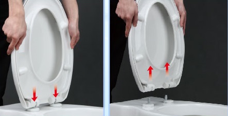 deska WC sedesowa klozetowa WOLNOOPADAJĄCA SZARA matowa typ U pokrywa 36x42 Długość 42 cm