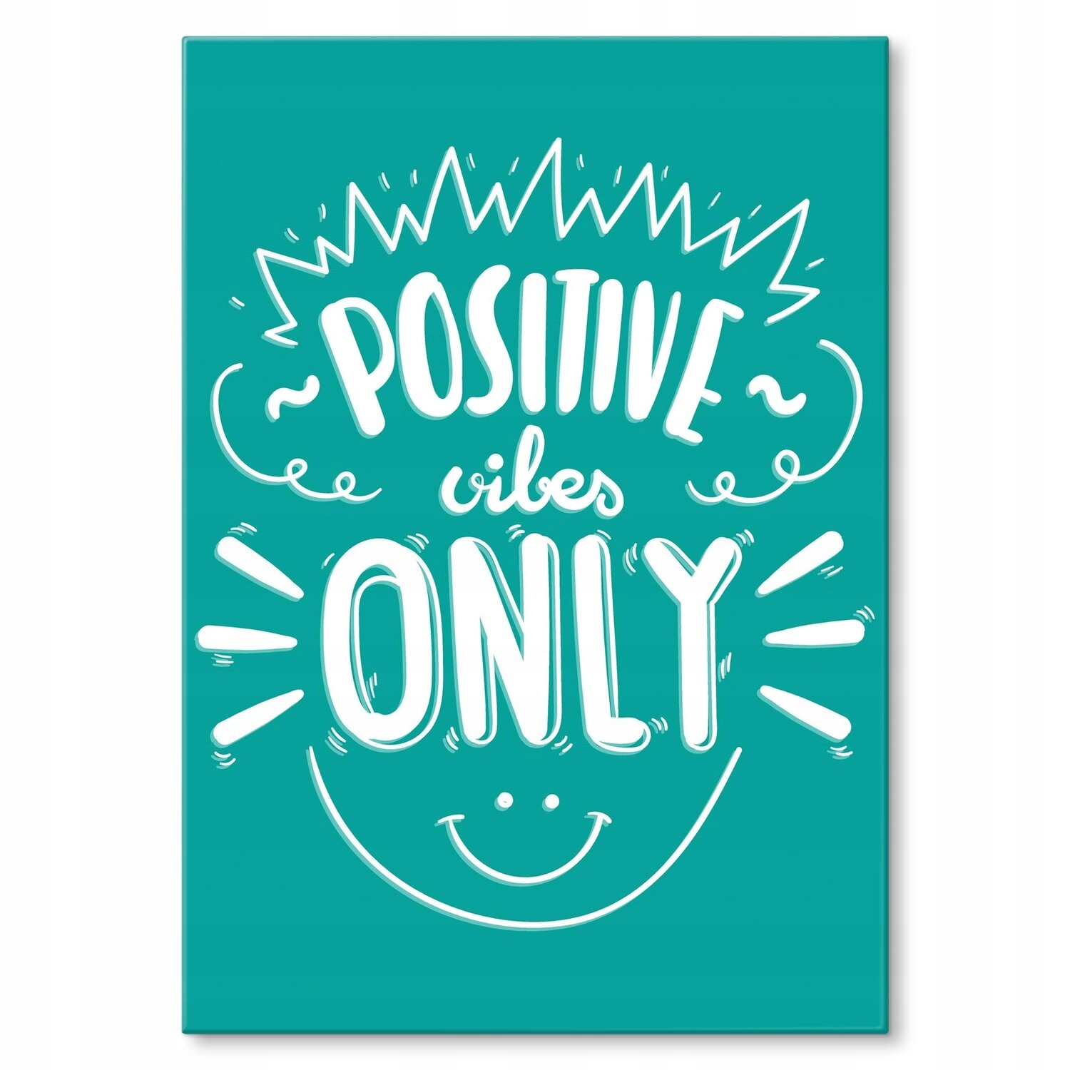Kovový plakát Positive vibes only Dárek 42 x 59 cm