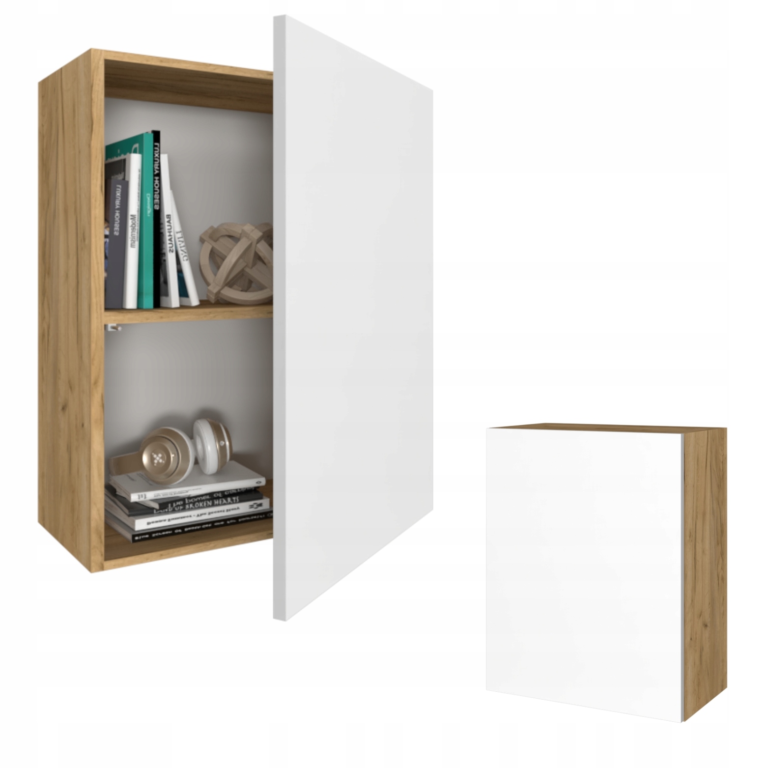 Závěsná skříňka do obývacího pokoje Skříňky do obývacího pokoje Police Karo 60 Craft Bílá Matná