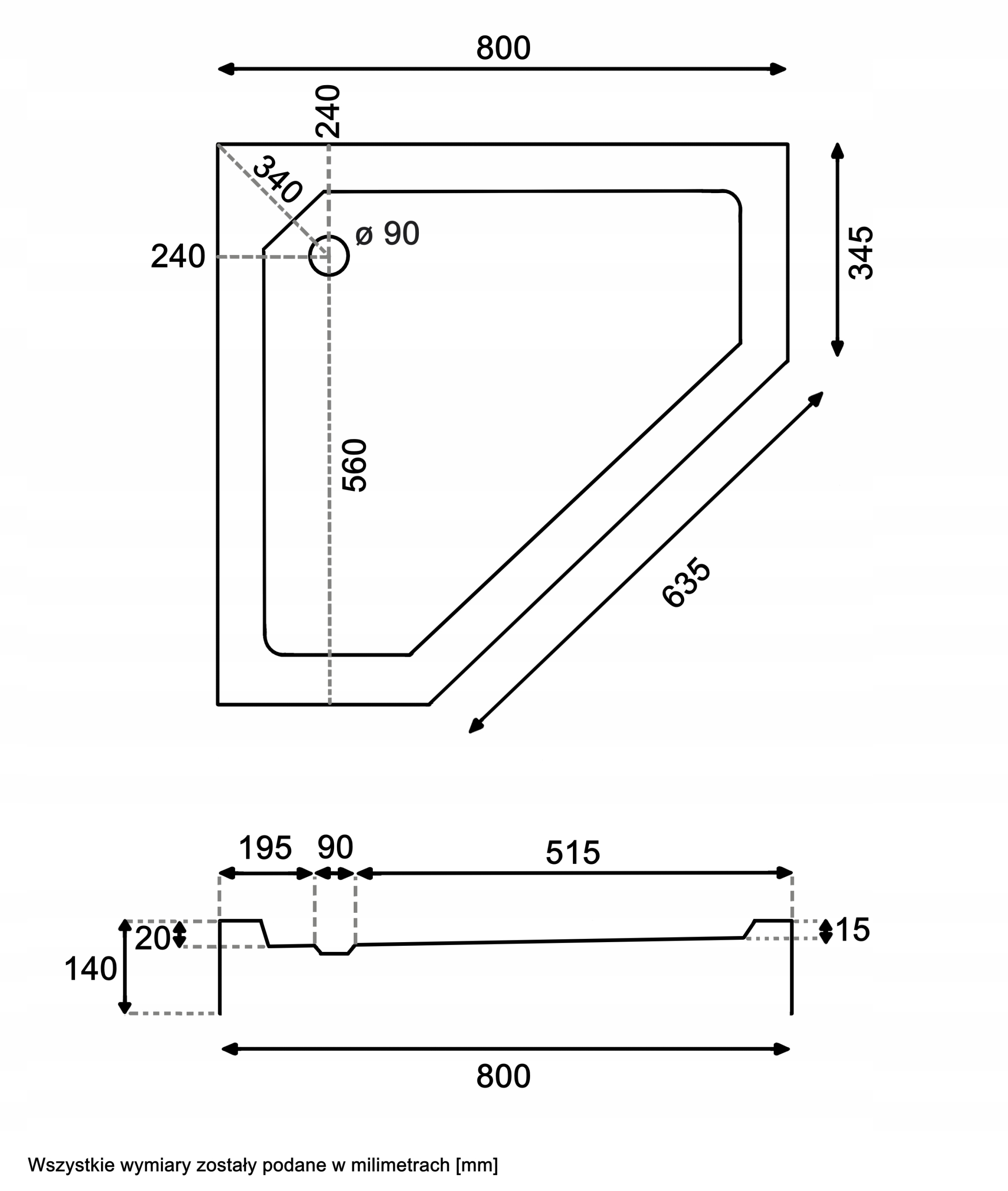 ⬇️ Specyfikacja Techniczna – Kabina Prysznicowa Model BP3: