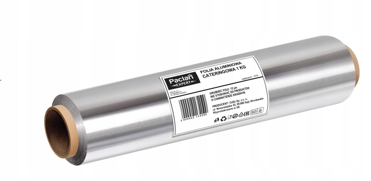 FOLIA ALUMINIOWA MAXI PACLAN 12my CATERINGOWA 1 KG