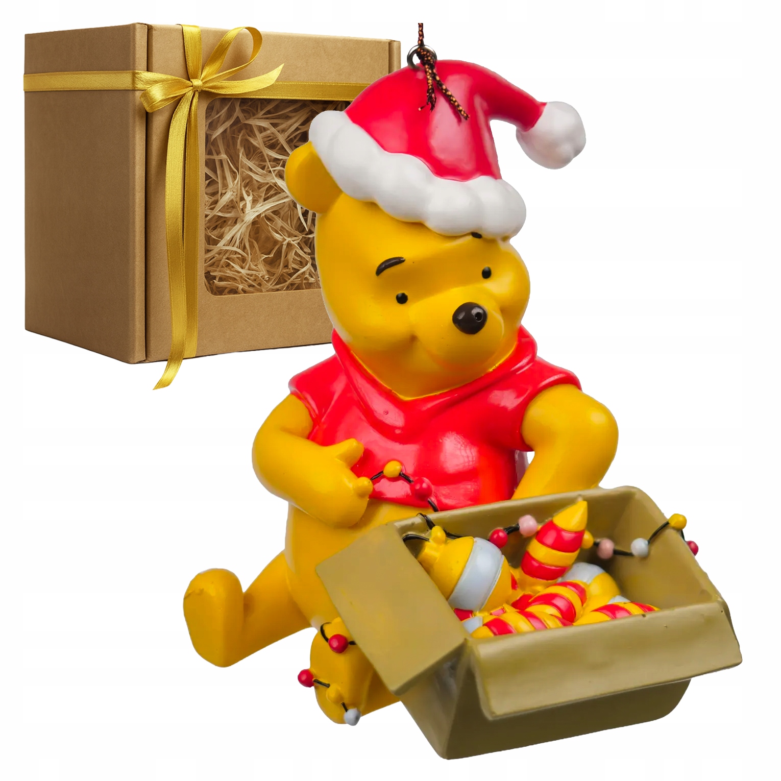 Vánoční přívěsek medvídek Pú s Mikulášskou Čepicí Disney Kurt's Adler