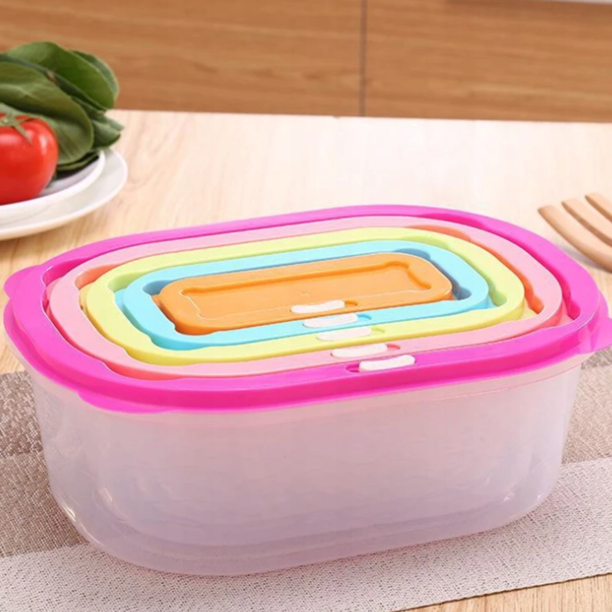 PUDEŁKA PLASTIKOWE POJEMNIKI DO PRZECHOWYWANIA ŻYWNOŚCI ORGANIZERY ZAMYKANE Kod producenta 5907564508667