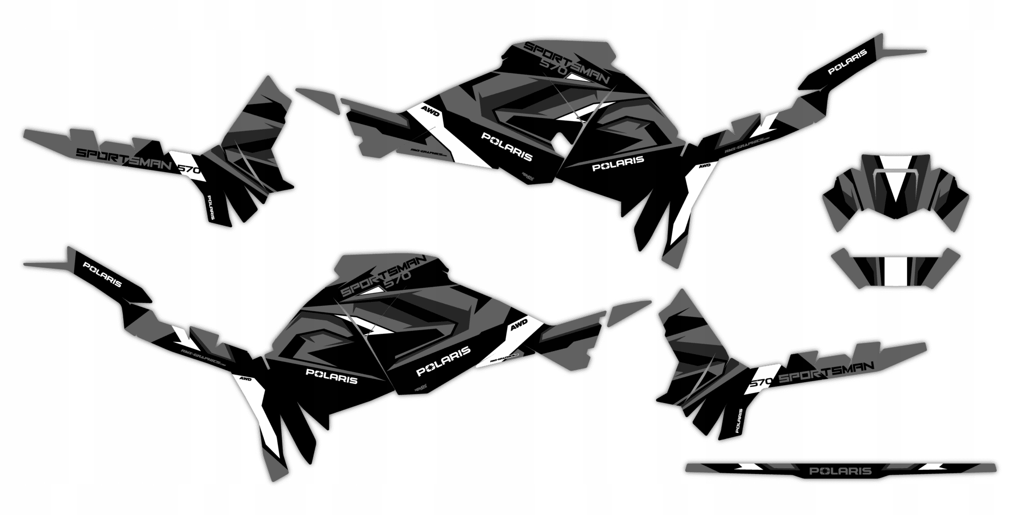 Dýha Nálepky Polaris Sportsman Touring 570 2025+ #1227523