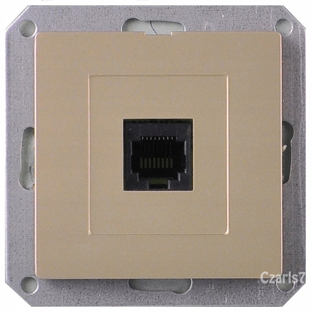 

Gniazdo Internetowe RJ45 Premium Piaskowe Moduł
