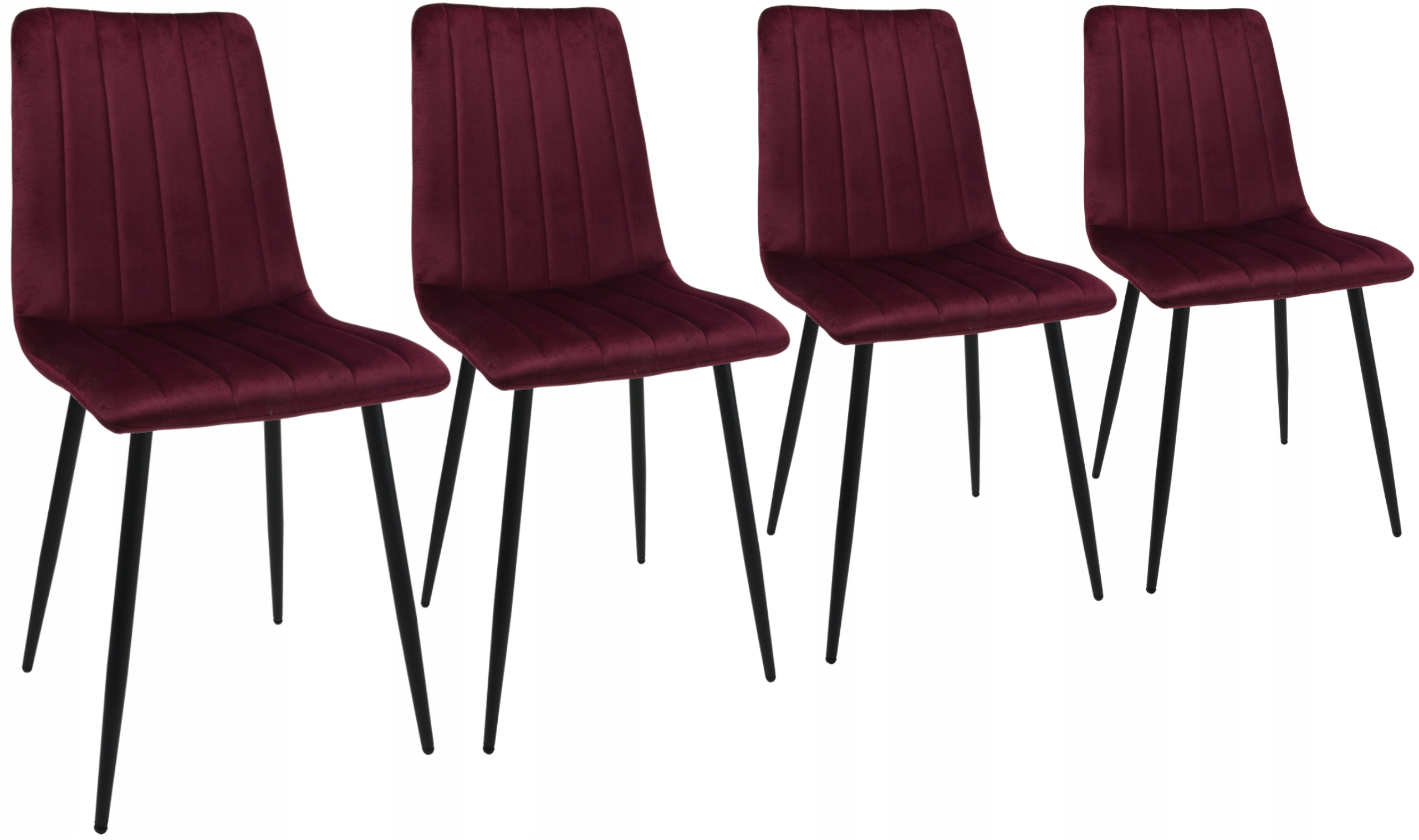 Sada 4 židlí DankorDesign Axa lilková