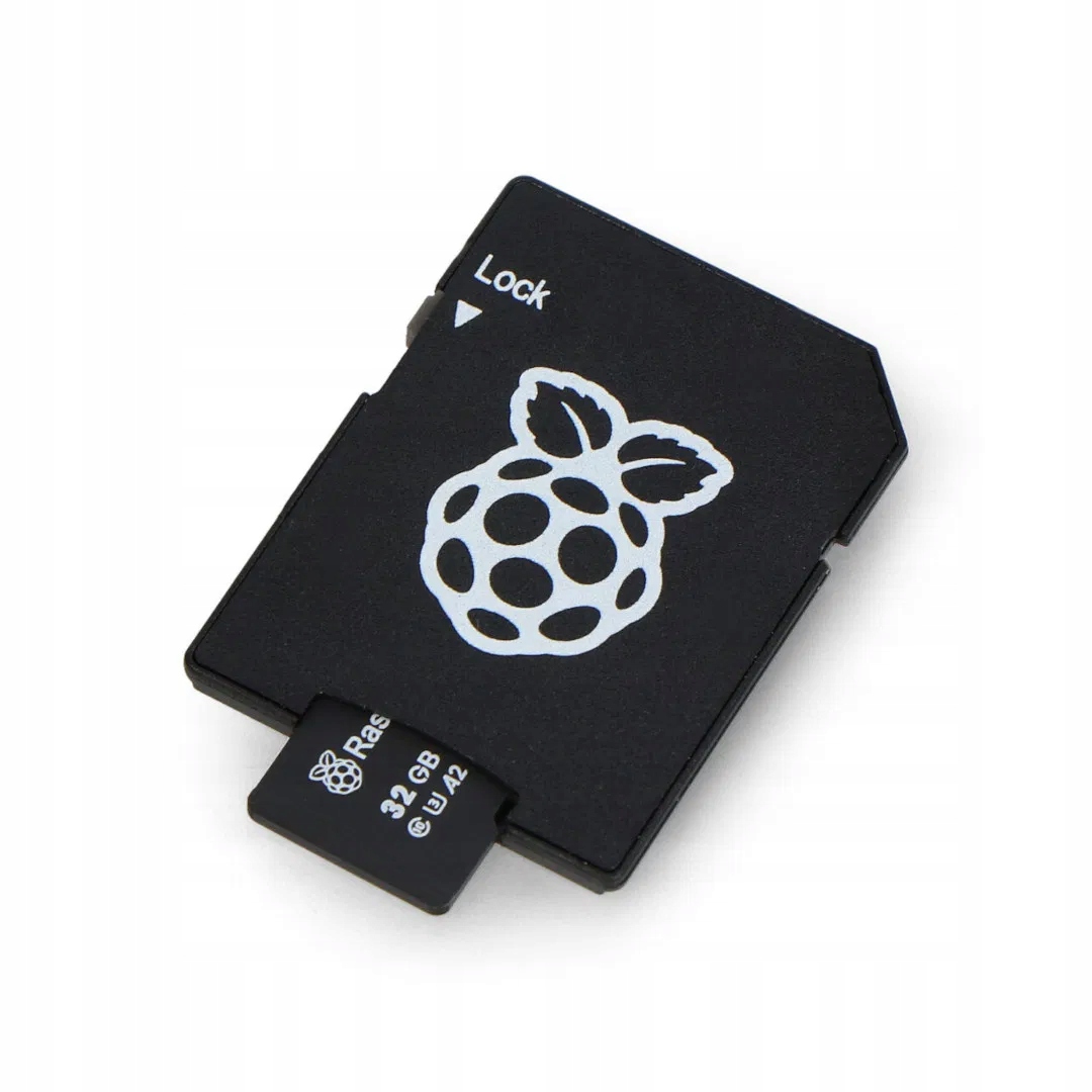 Карта памяти Raspberry microSD 32 ГБ 100 МБ/с. Класс A2 с ОС RPi