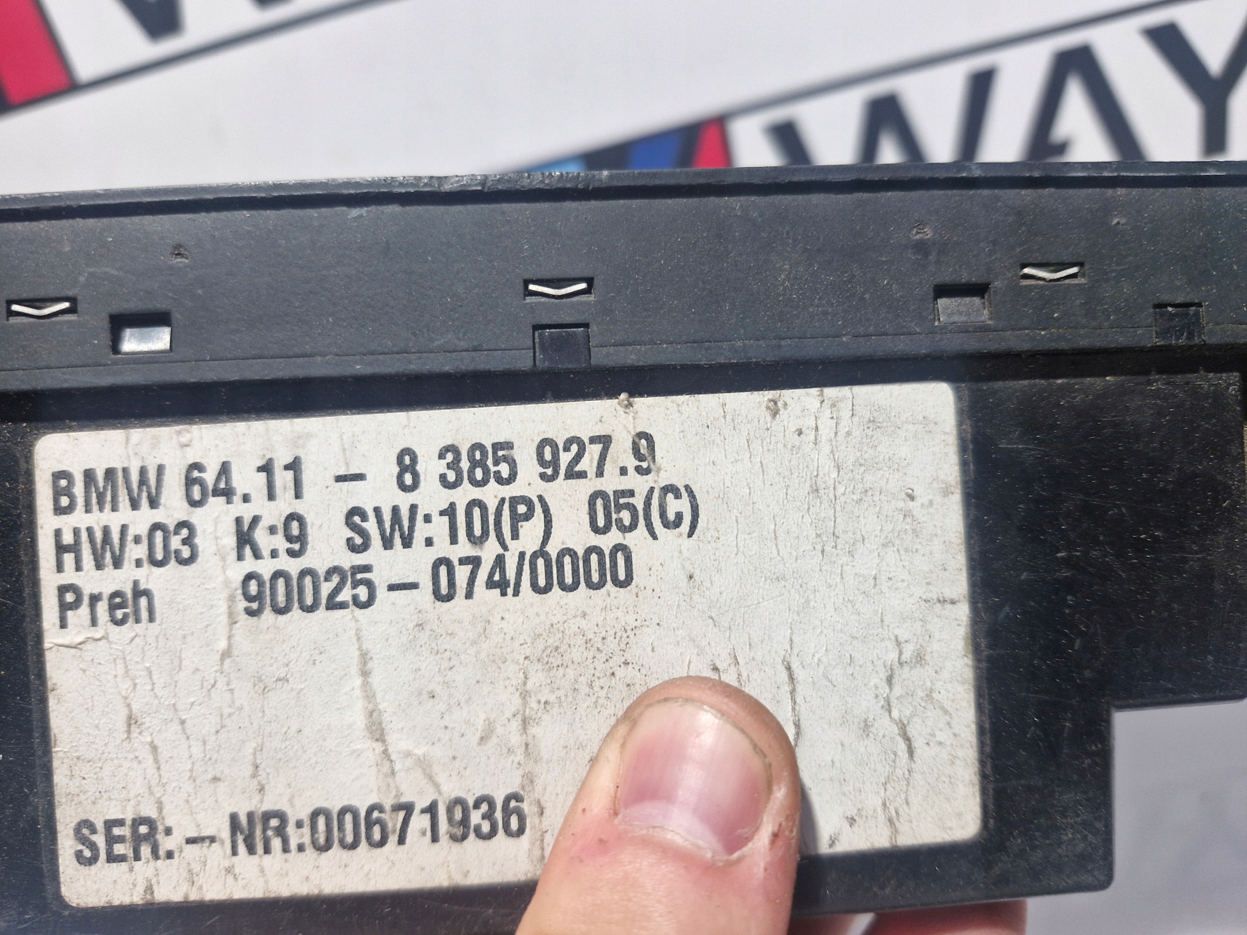 BMW 5 E39 PANEL klími klimatizaci 8385927