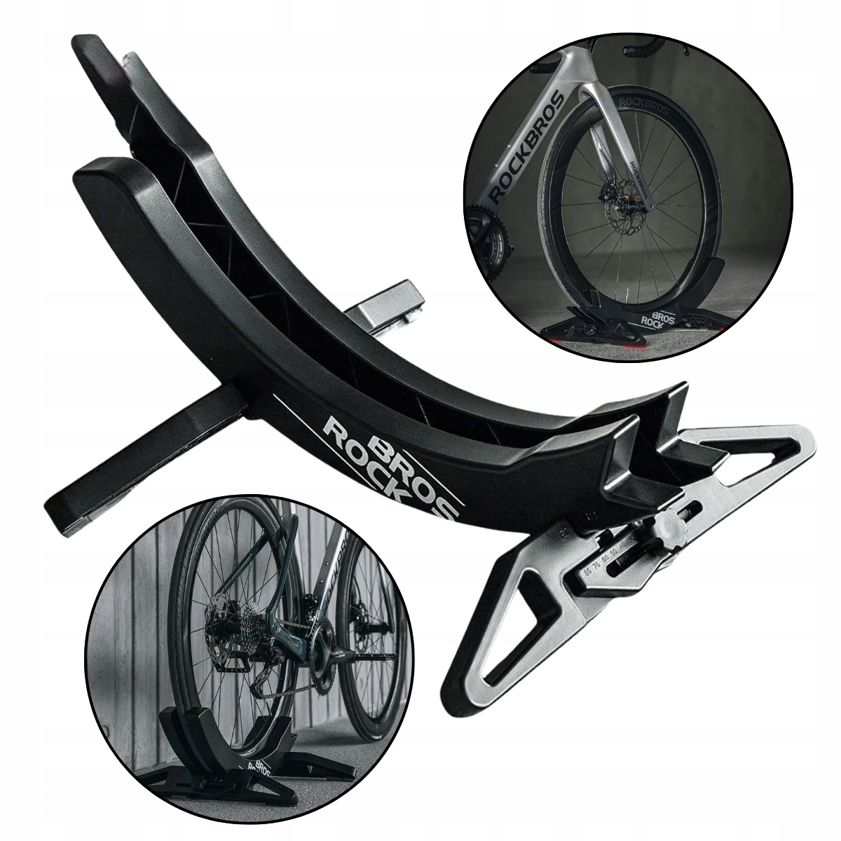 Stojak na rower wolnostojący regulowany 3-8 cm Rockbros