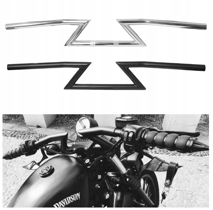 Volant Motocyklová Univerzální 1 Palec (25 MM) Triumph Chopper Harley