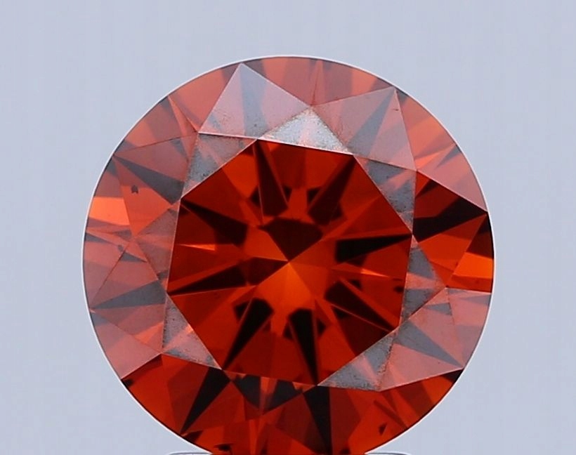 Diament laboratoryjny kolorowy 2.73ct ROUND Fancy Orange VS2 (IGI)