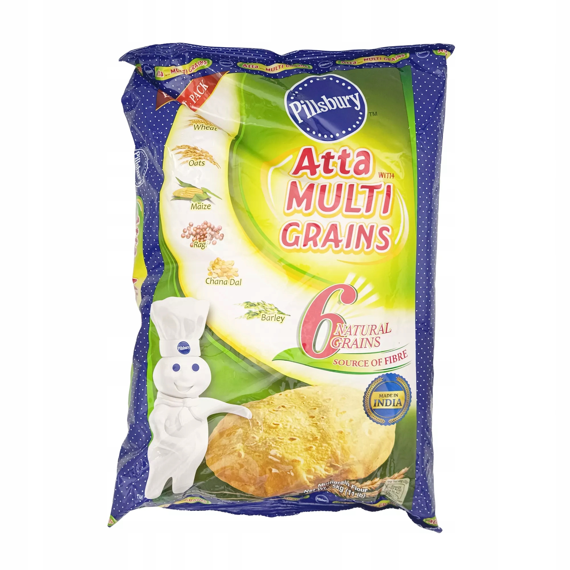 Levně Vícezrnná mouka Atta Multigrain Wheat Flour Pillsbury 5 kg