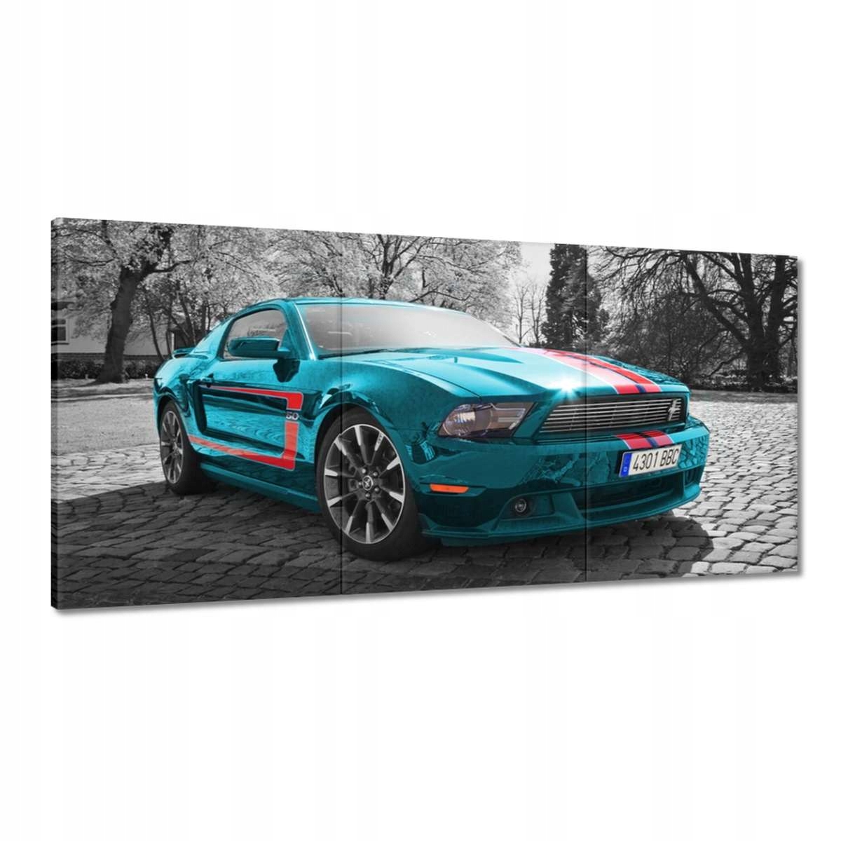 Obrazy 180x90 Tyrkysový Mustang Usa