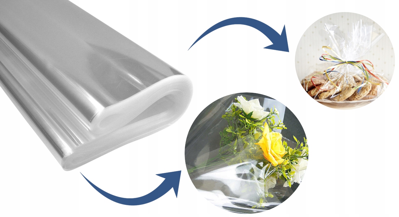 CELOFAN FOLIA DO PAKOWANIA 50X70 50ark ŚLUB 70X50 Marka Ironpack