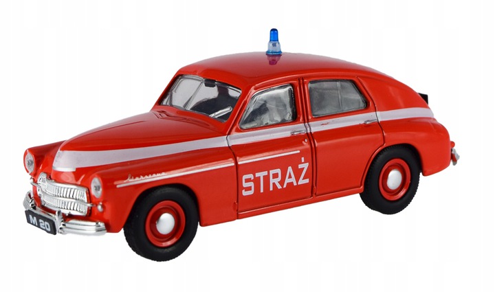 

Kolekcja Prl Auto Metal Model Warszawa M-20 Straż