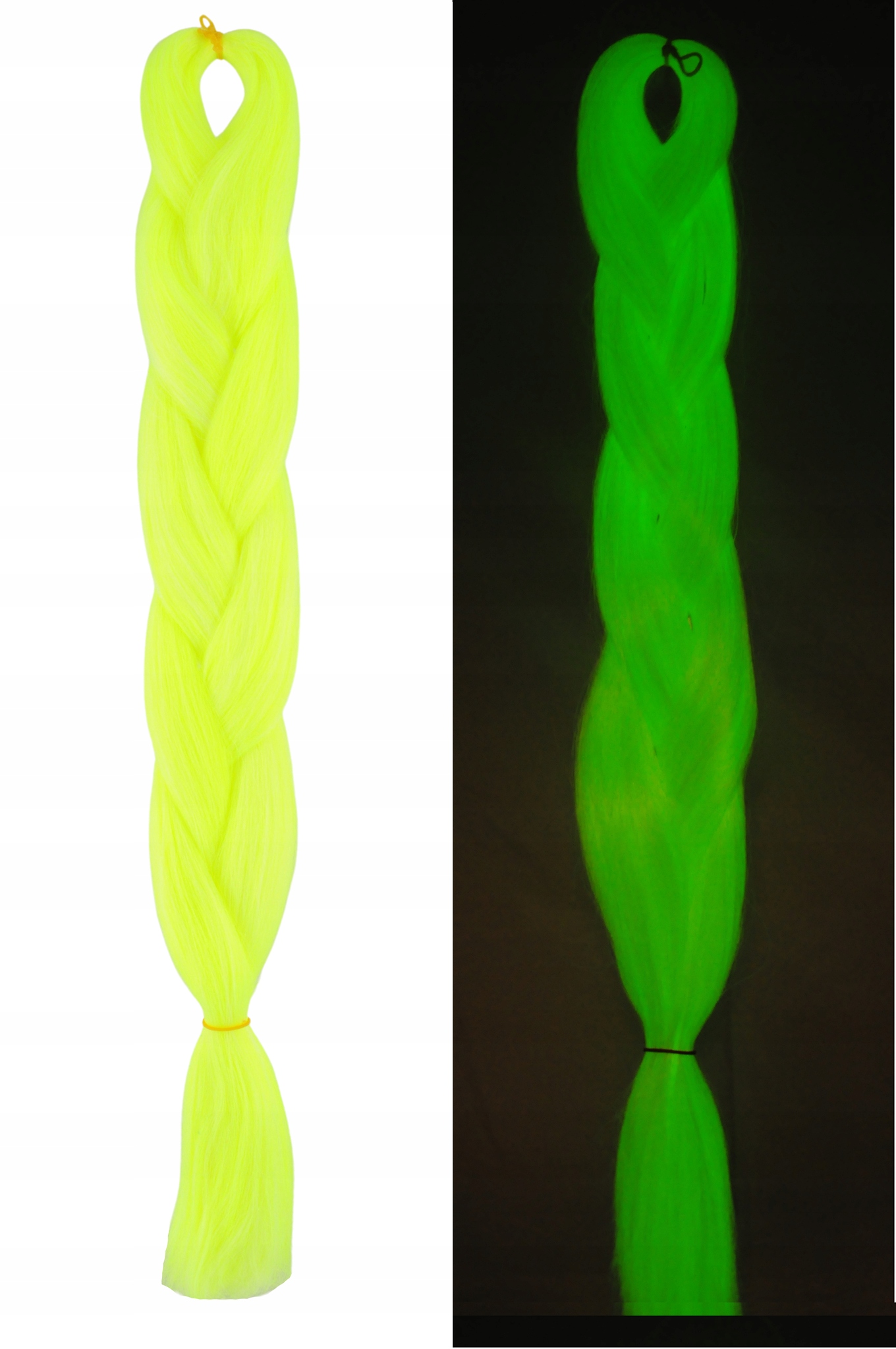 WŁOSY SYNTETYCZNE ŚWIECĄCE W CIEMNOŚCI FL.002