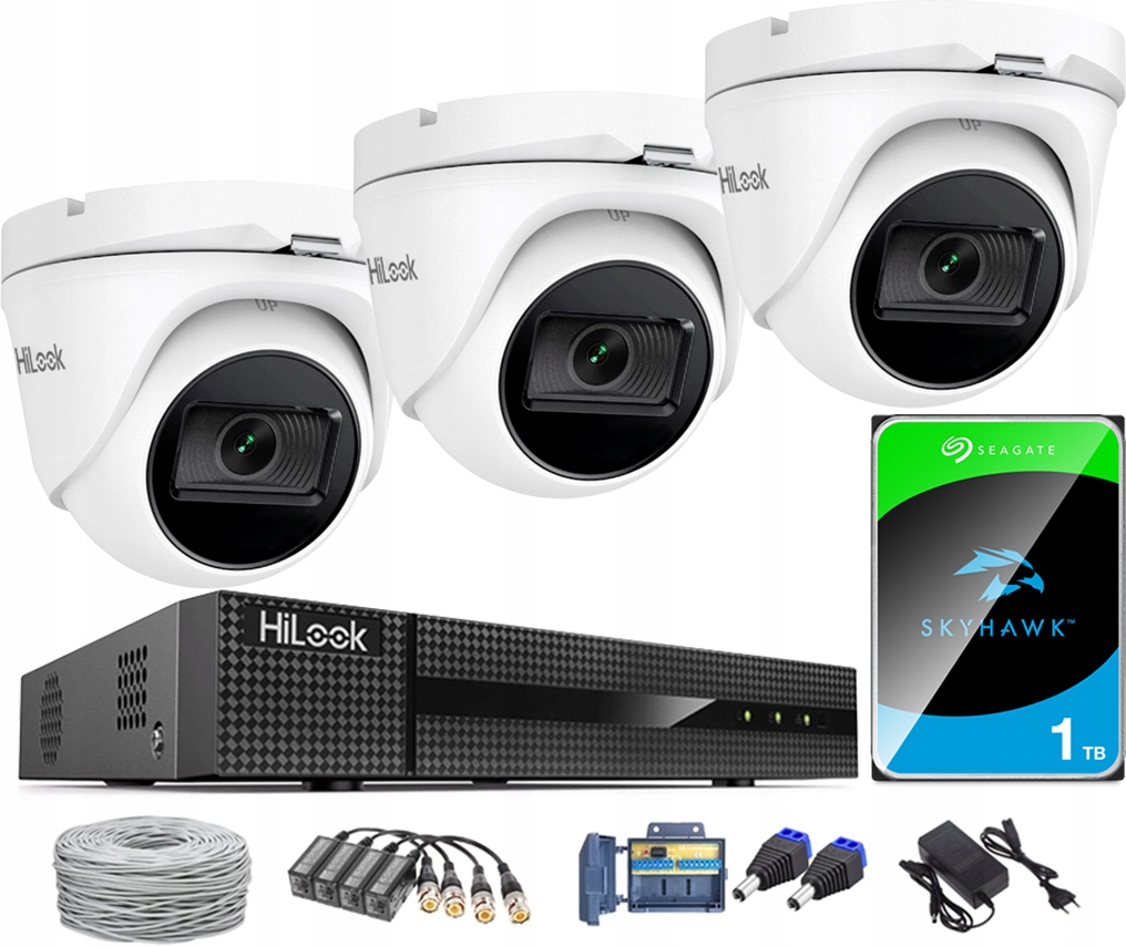 Sada na monitorovanie 5Mpx 3x TVICAM-T5M Hilook 1TB rekordér