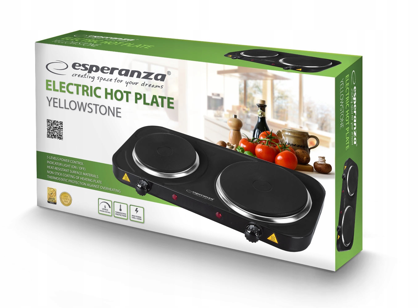 

Kuchenka elektryczna Esperanza Yellowstone EKH007K