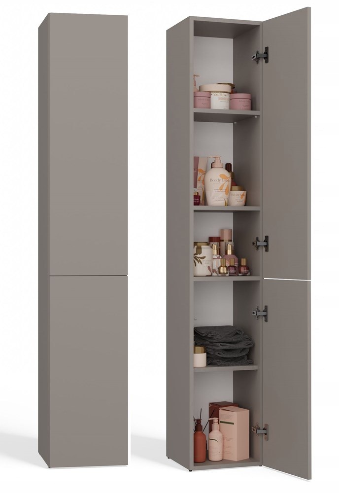 SZAFKA ŁAZIENKOWA REGAŁ SŁUPEK NEL II GLINA MATOWY