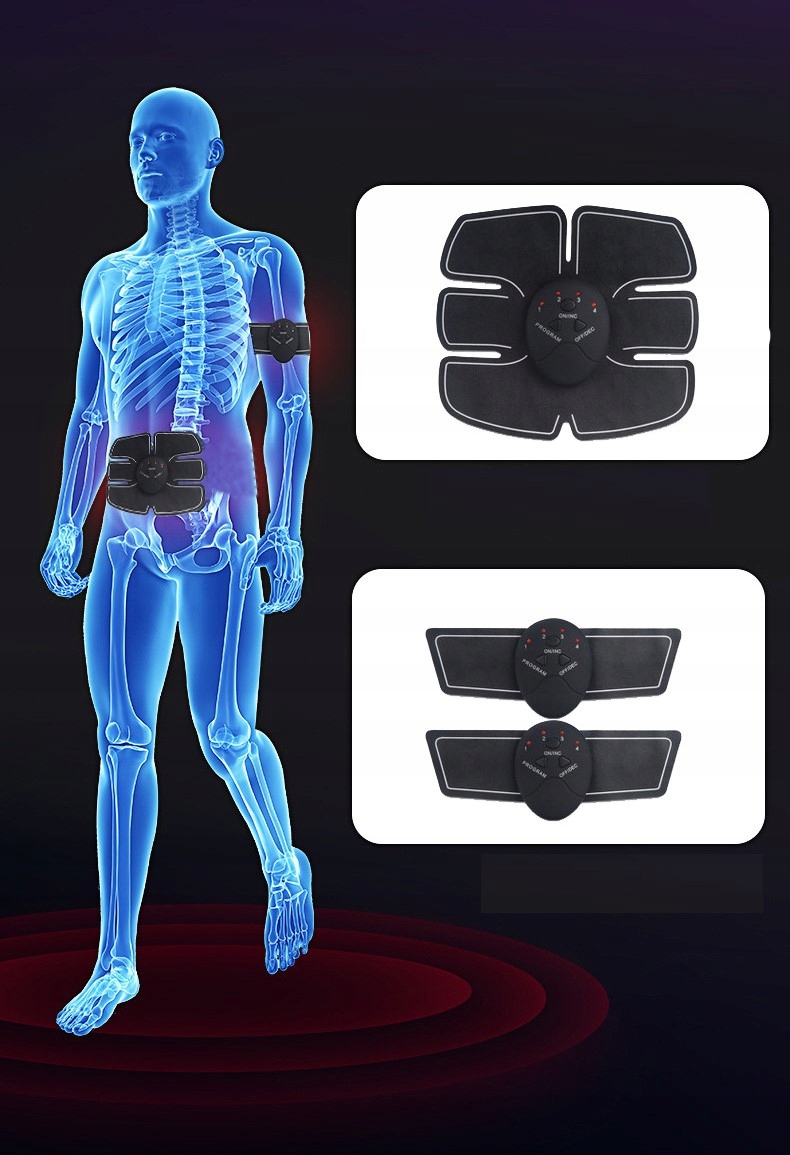 ELEKTROSTYMULATOR STYMULATOR MIĘŚNI BRZUCHA I RAMION EMS 3X Model 3X