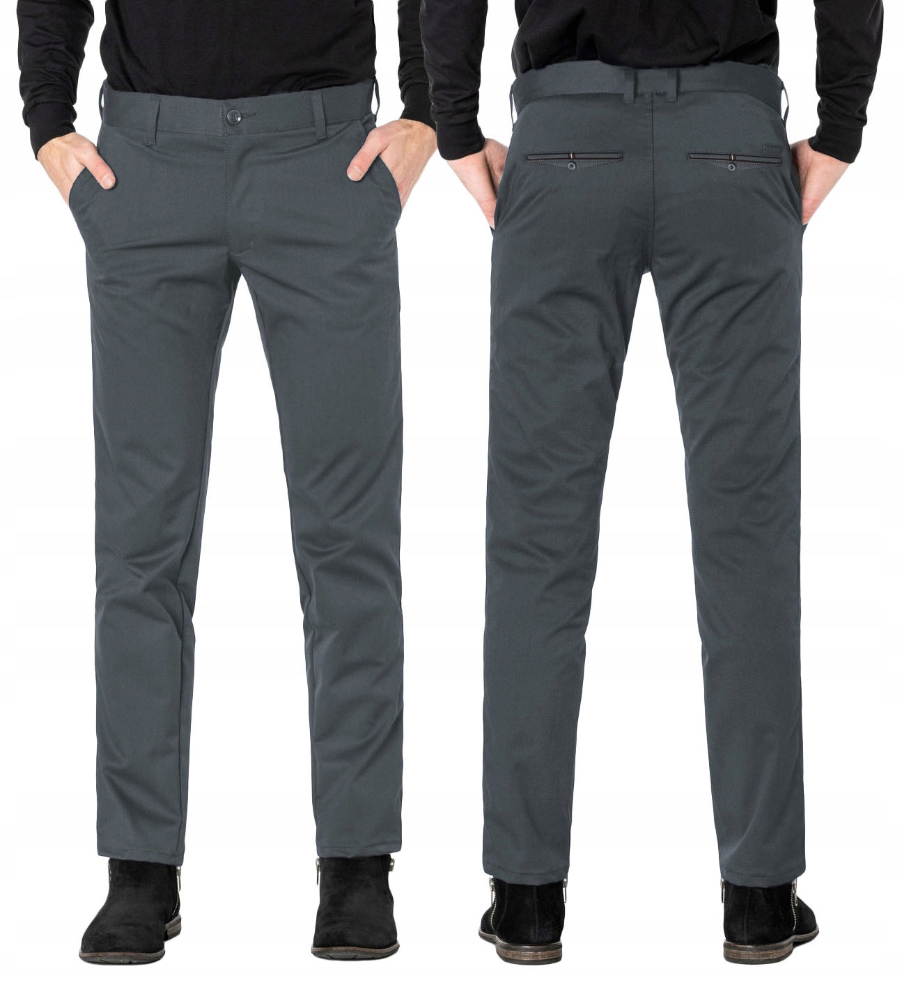 Spodnie Męskie Chino Wizytowe Bawełniane Materiałowe 43539 32/32