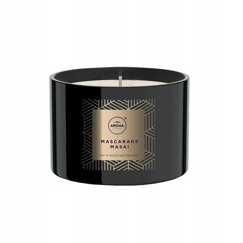 ZESTAW PREZENTOWY UNIQUE MASCARADE MASAI PATYCZKI ZAPACHOWE + ŚWIECZKA 2W1 Zapach drzewny