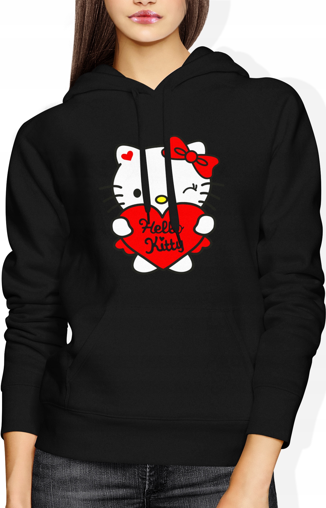 

Hello Kitty Kawaii Bluza Kot Anime Damska Rozm S