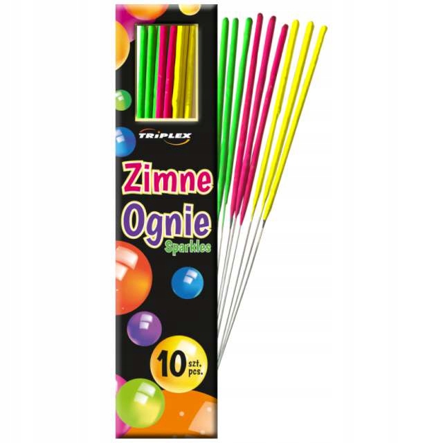 

Zimne Ognie fajerwerki mix Neonowe x10 17 cm