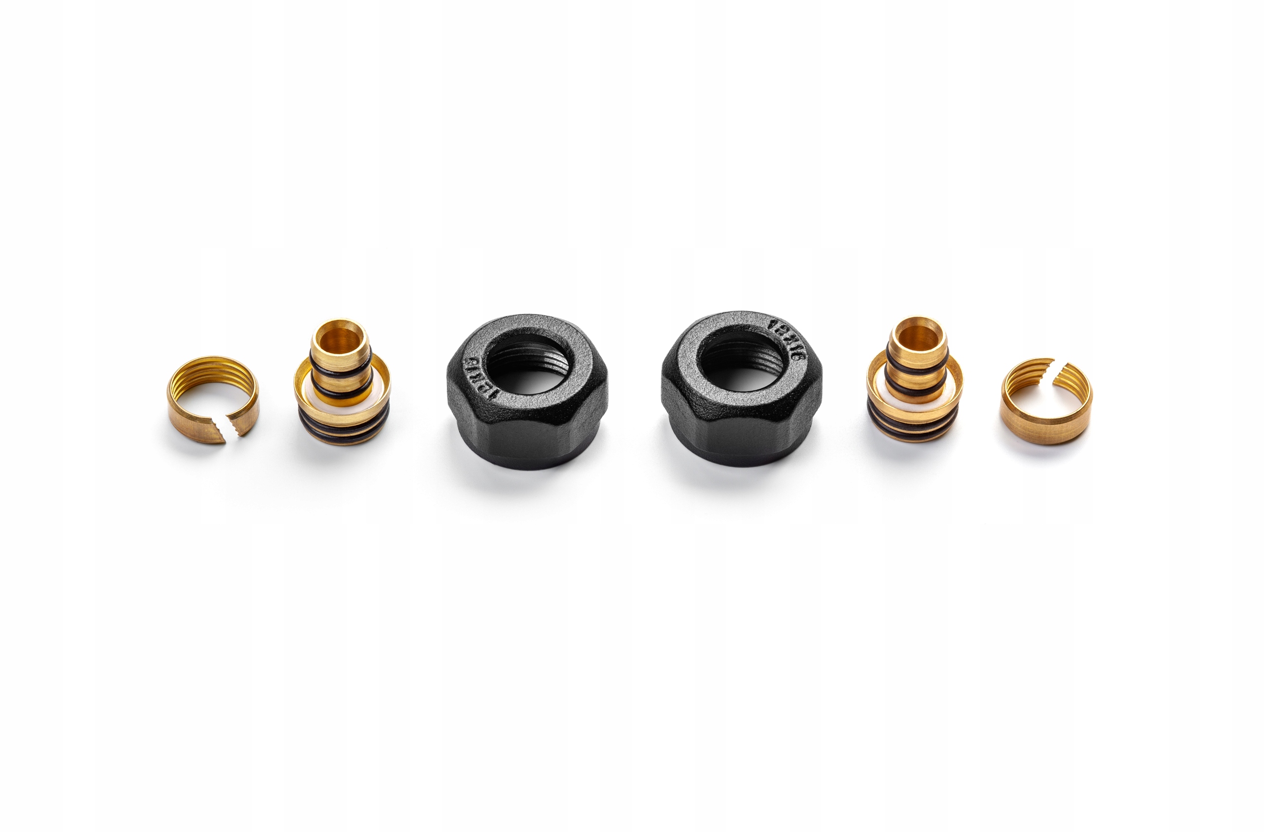 2x złączka do zaworu TWINS typ PEX 16 - CZARNY MAT Typ inny