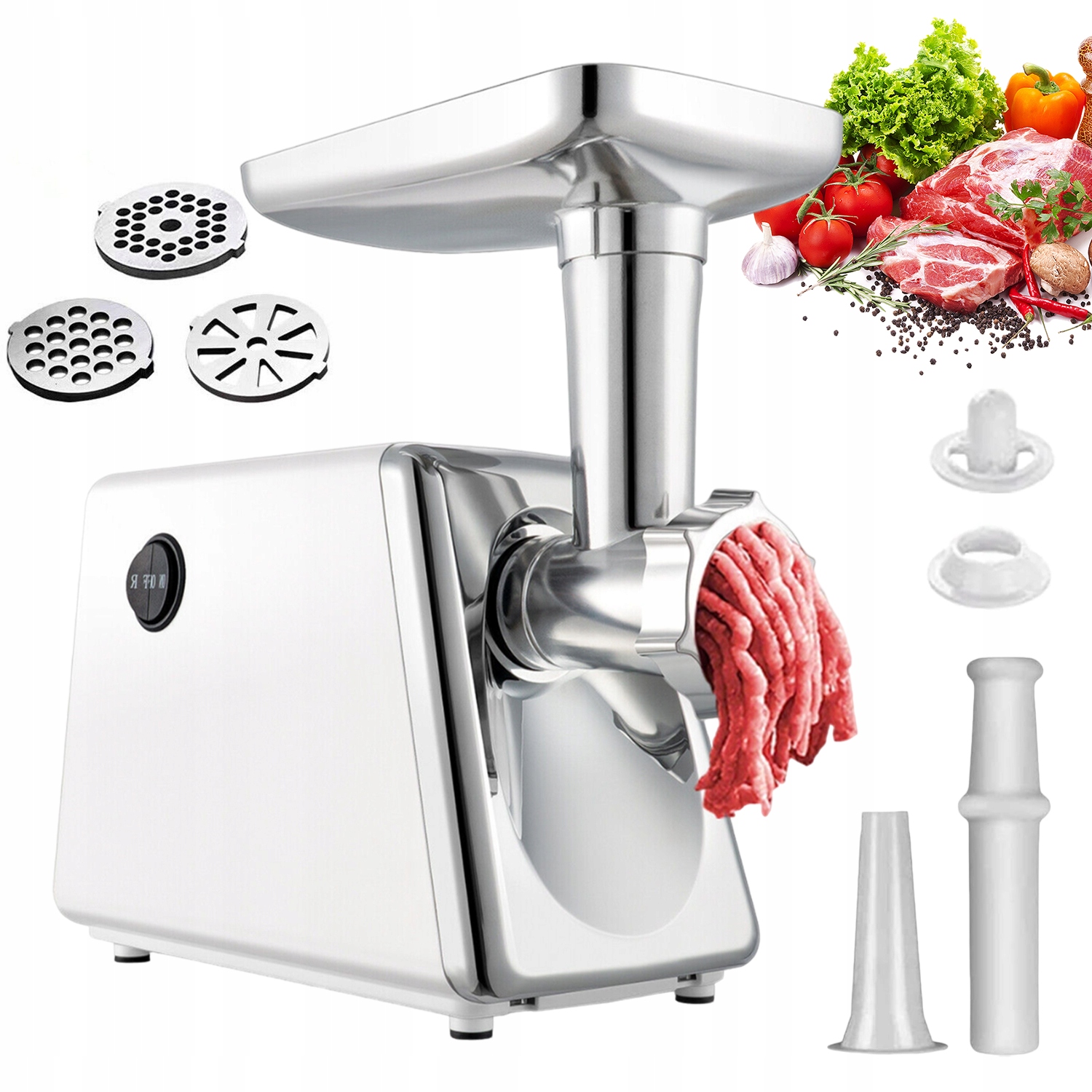 Elektrický Mlýnek Na Maso Výkonný Eu Tryska Na Klobásy Sada