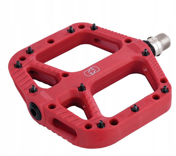 Pedały platformowe Oxc Loam Flat 20 Nylon czerwony