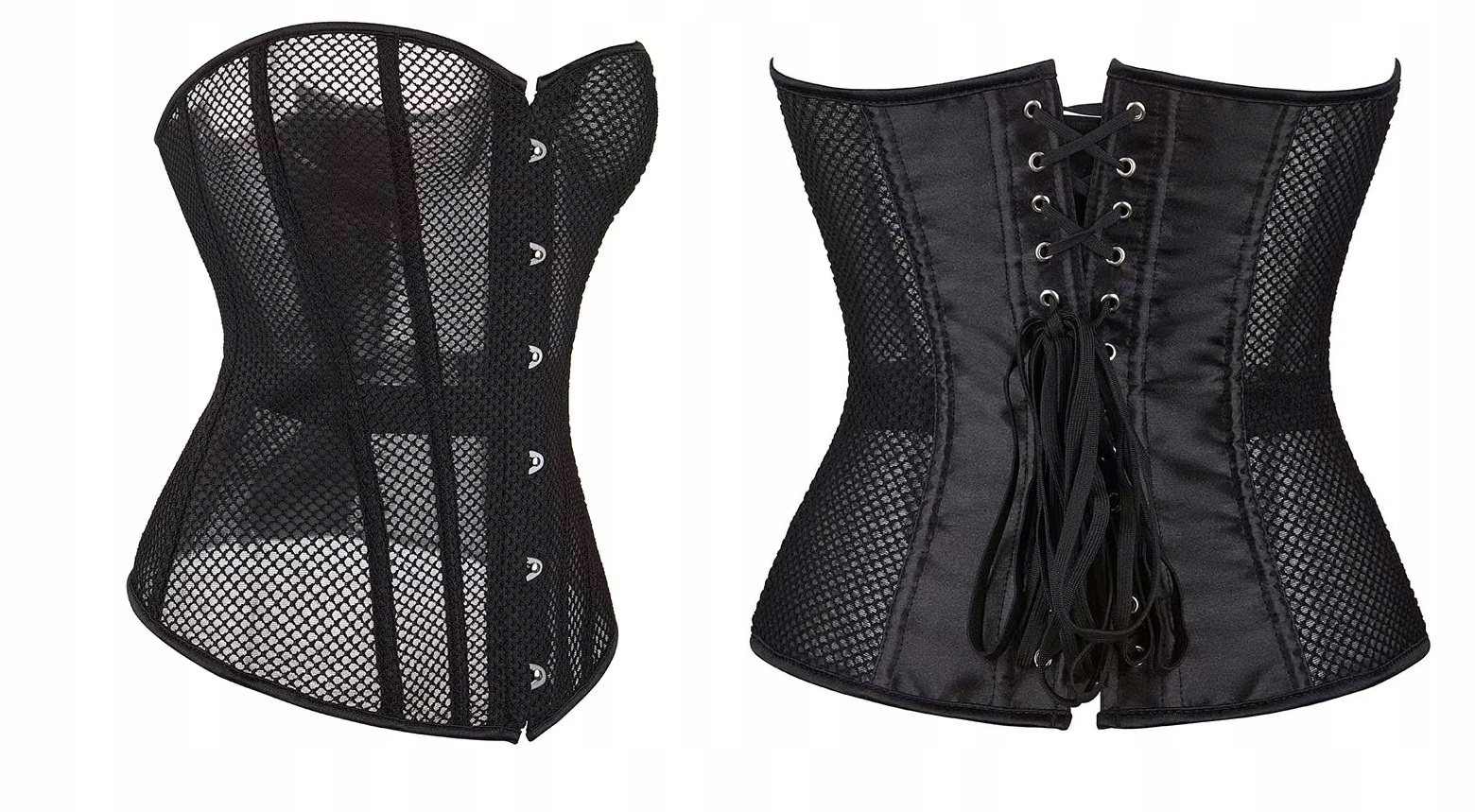 CZARNY MODELUJĄCY WYSZCZUPLAJĄCY GORSET XXXL 3XL Rozmiar 3XL