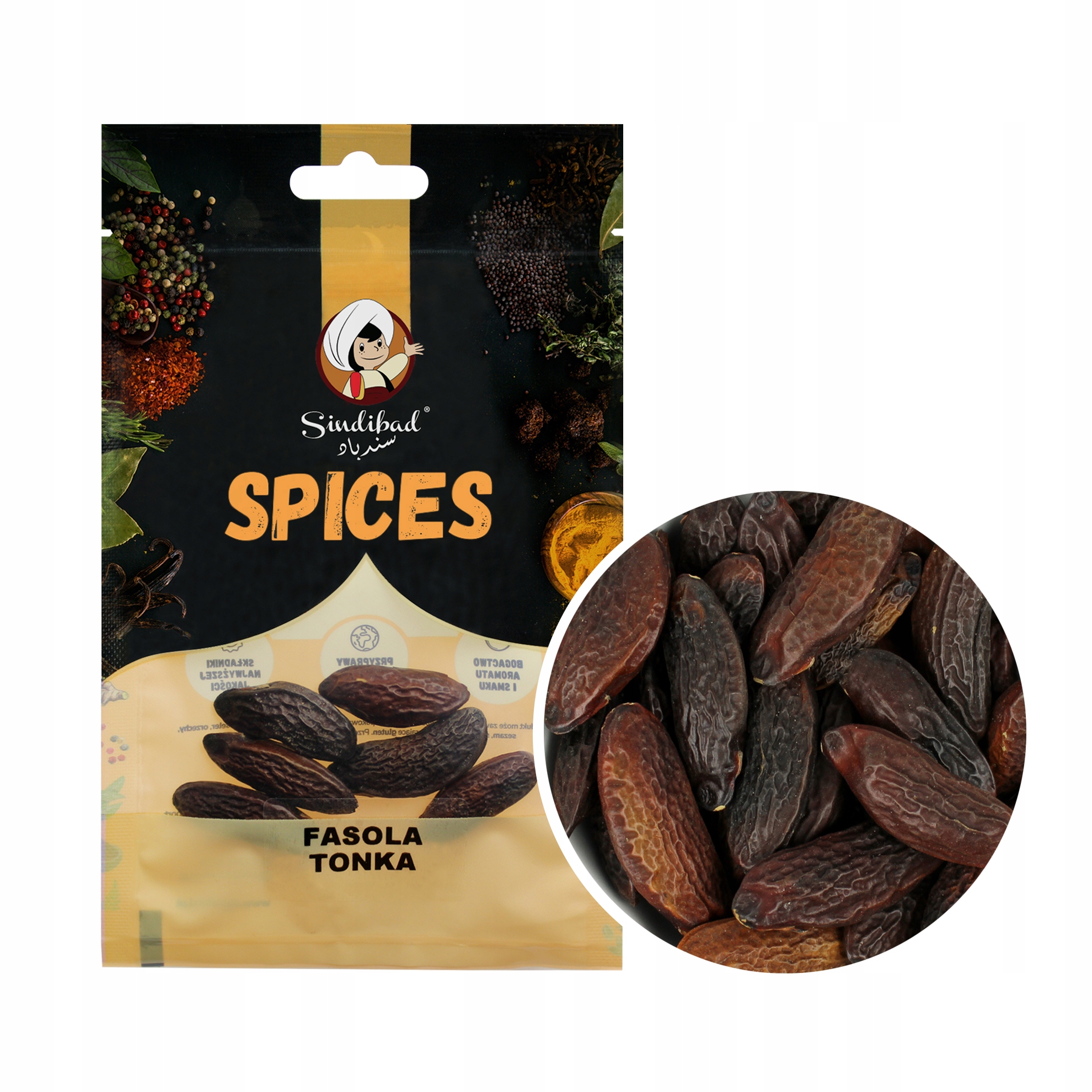 5 x Fazole Tonka celá 15 g Sindibad Spices