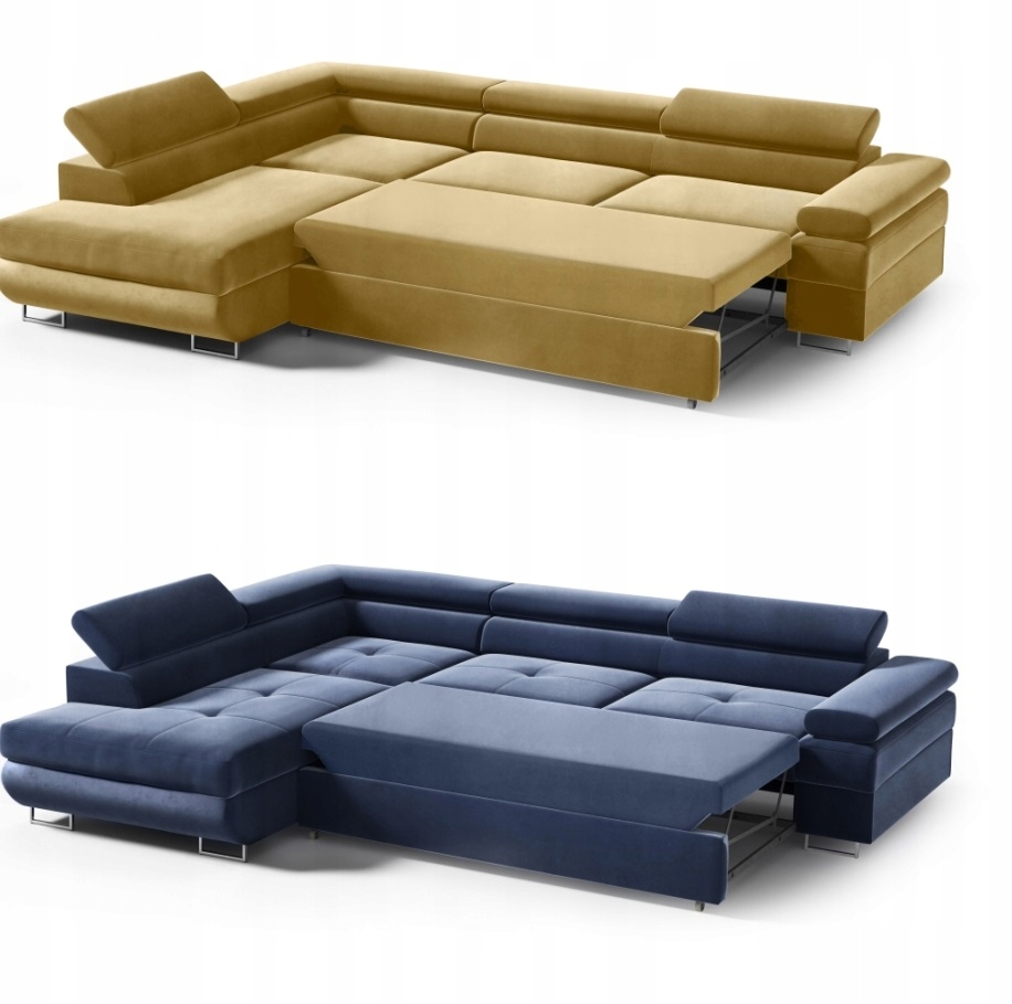 Narożnik Canada MINI rogówka 5xruchome zagłówki pojemnik na pościel Wielkość większa