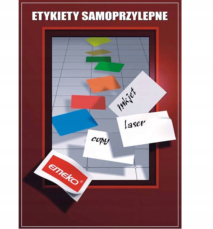 

Etykiety uniwersalne Emeko 210x297mm 100 ark białe