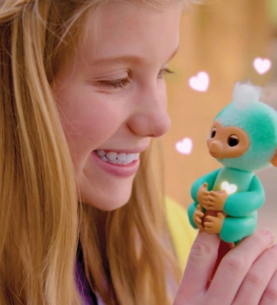 FINGERLINGS INTERAKTYWNA MAŁPKA NA PALEC AVA ZIELONA ZABAWKA DZIECKO Płeć unisex
